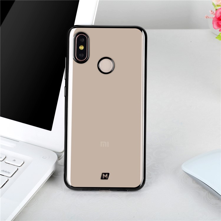 MOMAX Metallic Edge Case Electroplated TPU Phone Cover for Xiaomi Mi 8 (6.21-inch) - Black-13