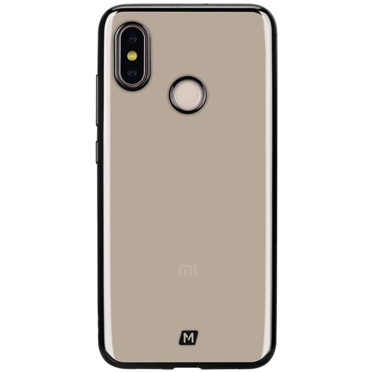 MOMAX Metallic Edge Case Electroplated TPU Phone Cover for Xiaomi Mi 8 (6.21-inch) - Black-2