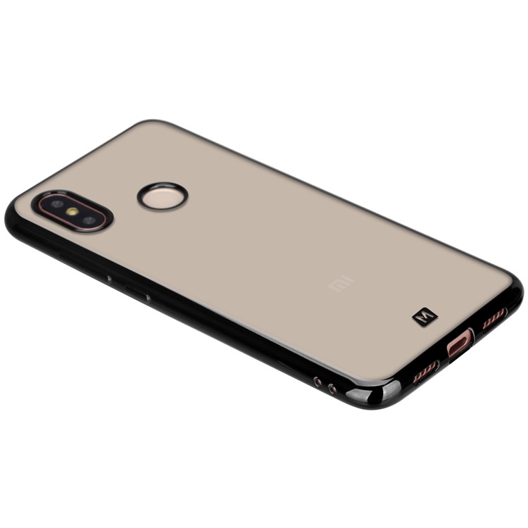 MOMAX Metallic Edge Case Electroplated TPU Phone Cover for Xiaomi Mi 8 (6.21-inch) - Black-8