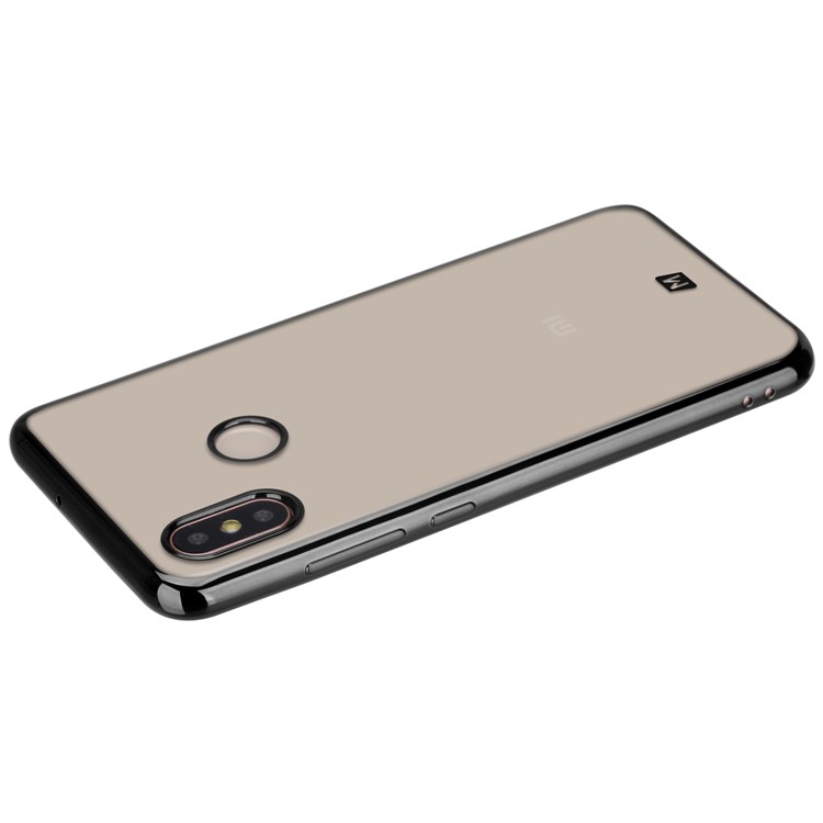 MOMAX Metallic Edge Case Electroplated TPU Phone Cover for Xiaomi Mi 8 (6.21-inch) - Black-9