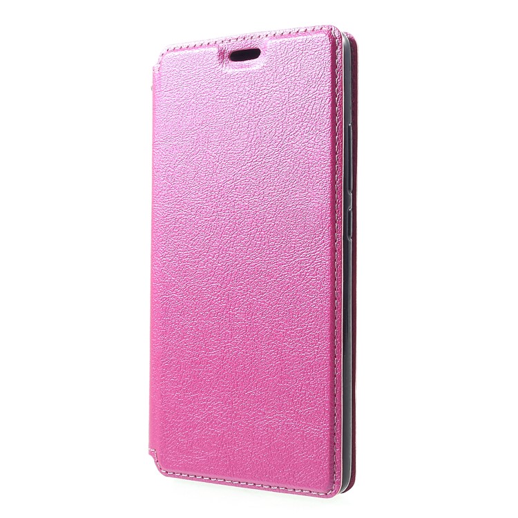 Auto-absorbed Card Holder Stand Leather Phone Cover for Xiaomi Mi 8 SE (5.88-inch) - Rose-3