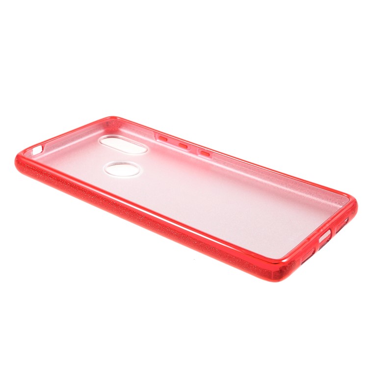 Glittery TPU + PC Hybrid Back Phone Case for Xiaomi Mi 8 SE (5.88-inch) - Red-4