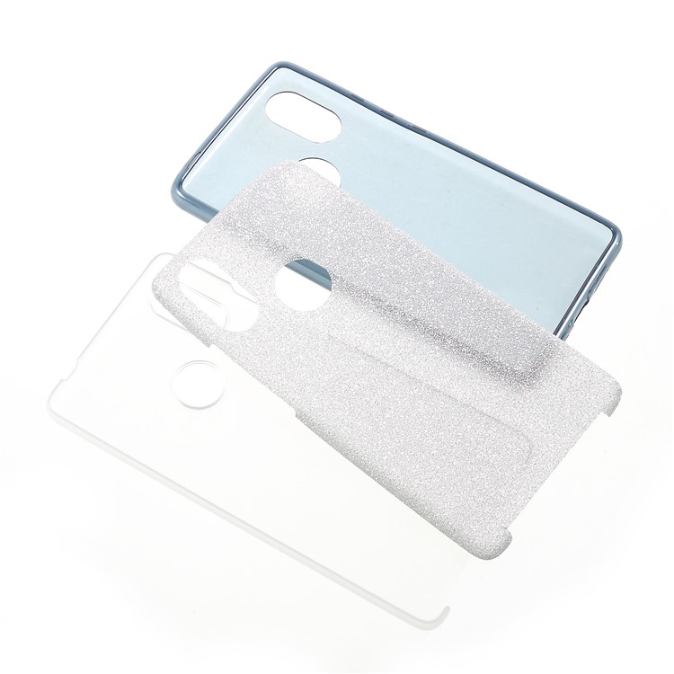 Glittery TPU + PC Hybrid Back Phone Casing for Xiaomi Mi 8 SE (5.88-inch) - Grey-8