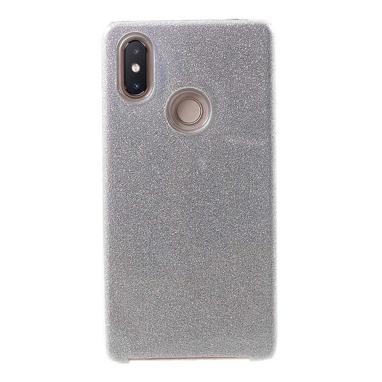 Glittery TPU + PC Hybrid Back Phone Cover for Xiaomi Mi 8 SE (5.88-inch) - Silver