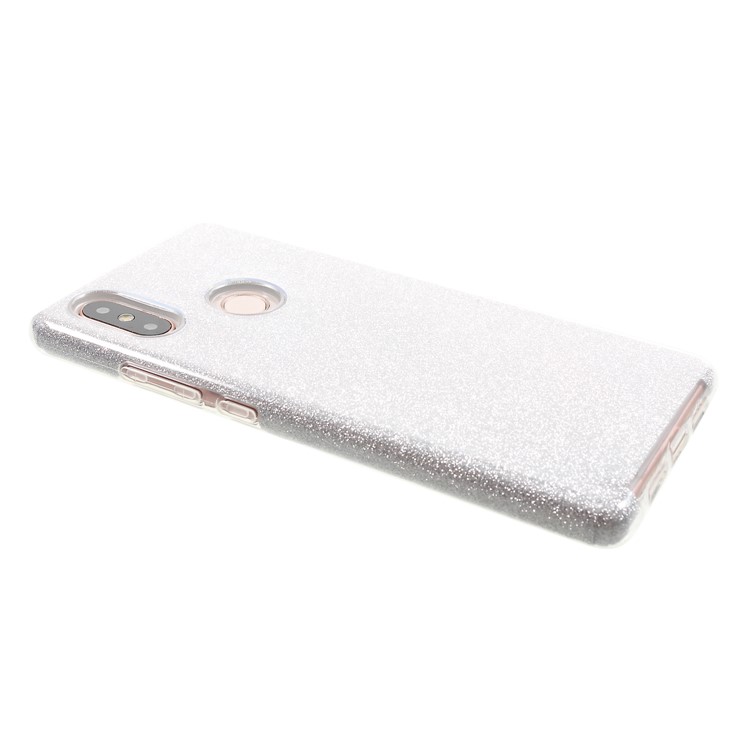 Glittery TPU + PC Hybrid Back Phone Cover for Xiaomi Mi 8 SE (5.88-inch) - Silver-4