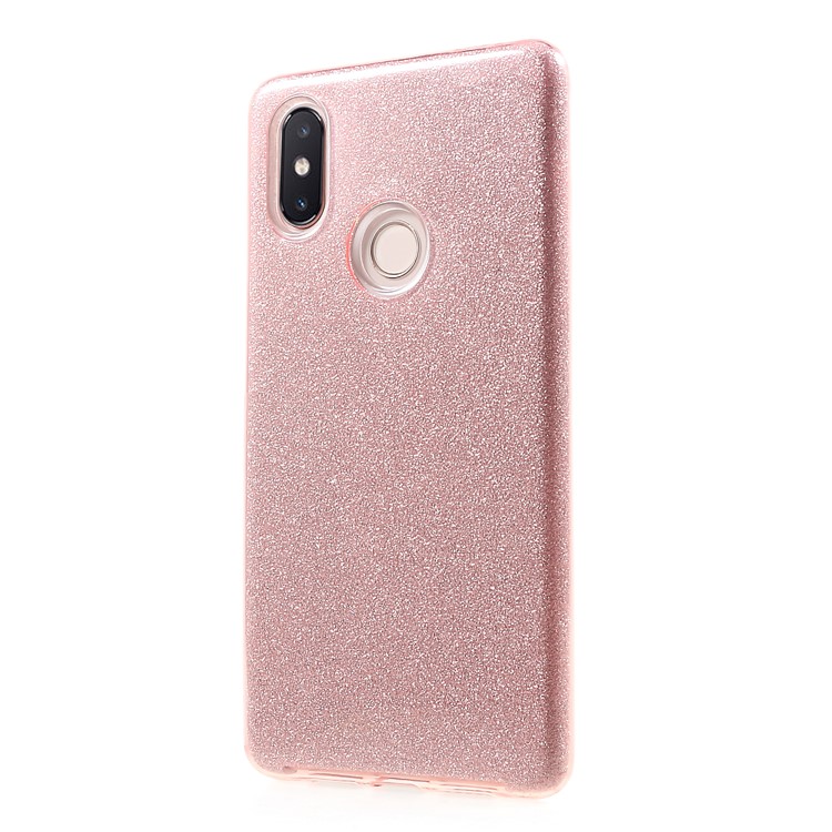 Glittery TPU + PC Hybrid Back Phone Shell for Xiaomi Mi 8 SE (5.88-inch) - Pink-3