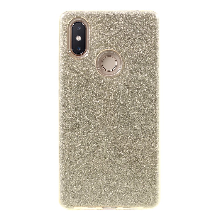 Glittery TPU + PC Hybrid Back Mobile Casing for Xiaomi Mi 8 SE (5.88-inch) - Gold-1