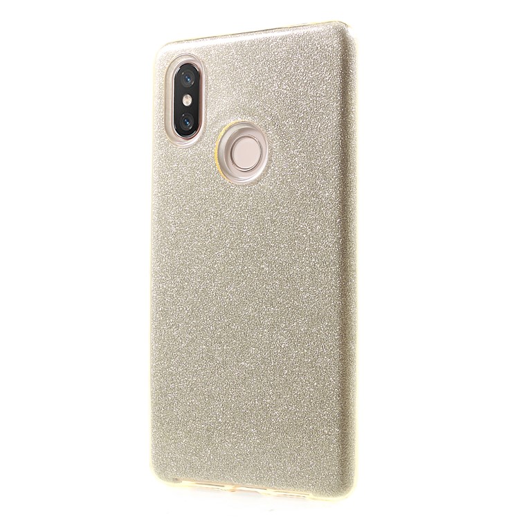 Glittery TPU + PC Hybrid Back Mobile Casing for Xiaomi Mi 8 SE (5.88-inch) - Gold-3