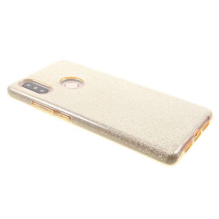 Glittery TPU + PC Hybrid Back Mobile Casing for Xiaomi Mi 8 SE (5.88-inch) - Gold-4