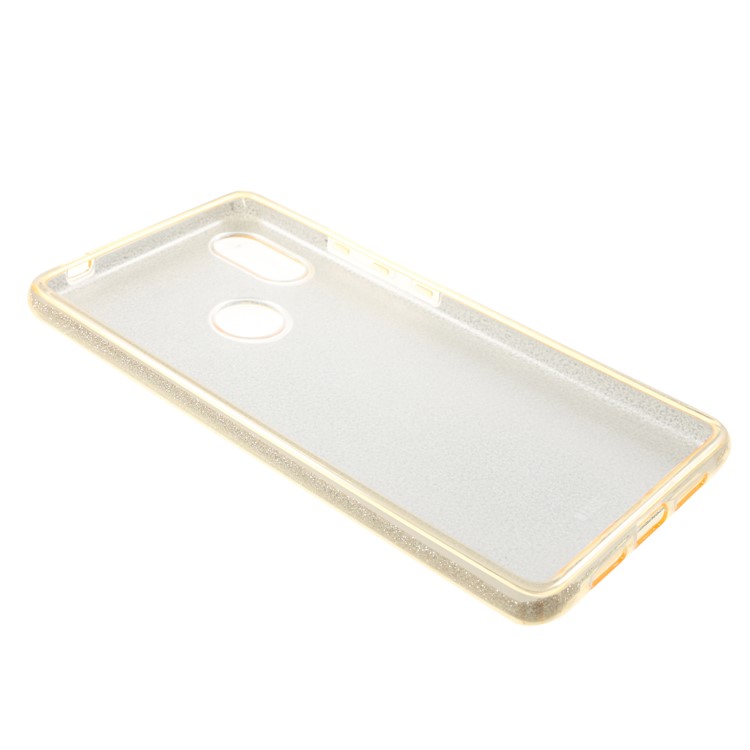 Glittery TPU + PC Hybrid Back Mobile Casing for Xiaomi Mi 8 SE (5.88-inch) - Gold-5