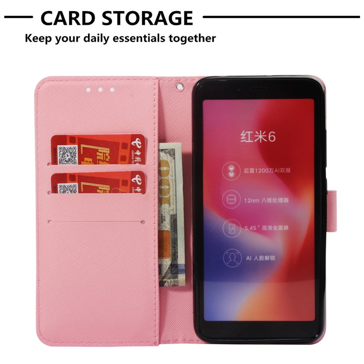 Porte-monnaie En Cuir À Rabat Pour Xiaomi Redmi 6a / Redmi 6 - Reste Beau-6