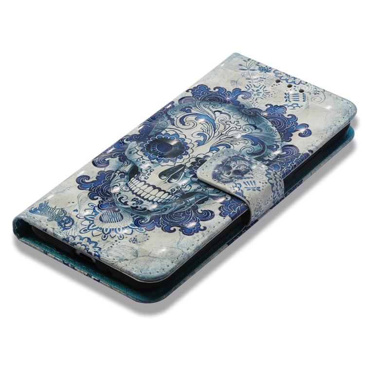 Pattern Printing Leather Stand Phone Cover for Xiaomi Redmi 6A/Redmi 6 - Sugar Skull-7