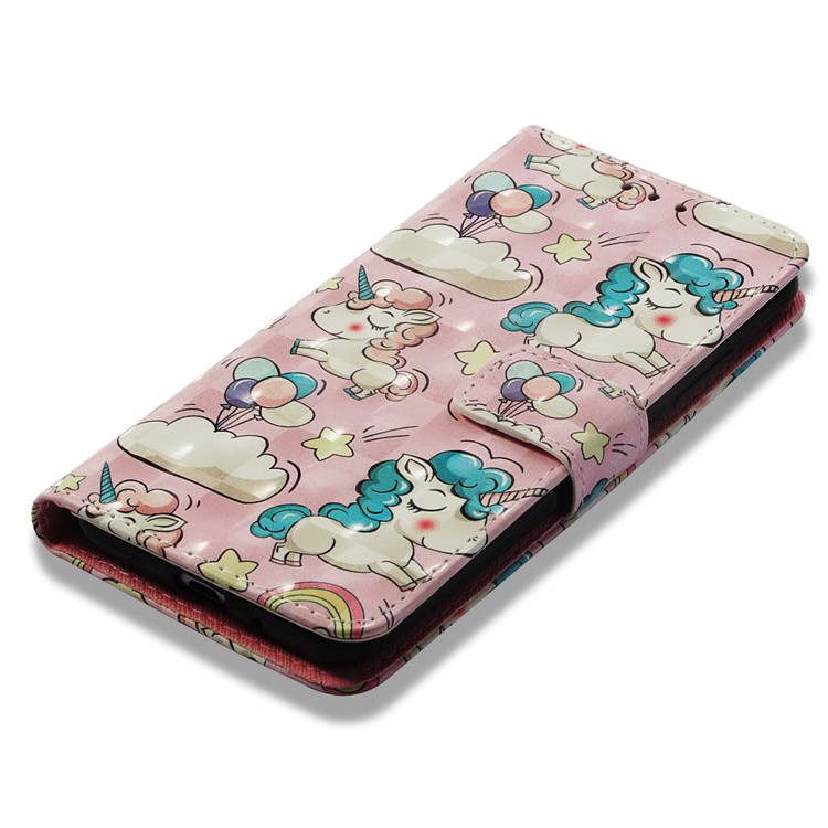 Pattern Printing Leather Wallet Protective Shell for Xiaomi Redmi 6A/Redmi 6 - Unicorn-7