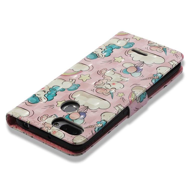 Pattern Printing Leather Wallet Protective Shell for Xiaomi Redmi 6A/Redmi 6 - Unicorn-8
