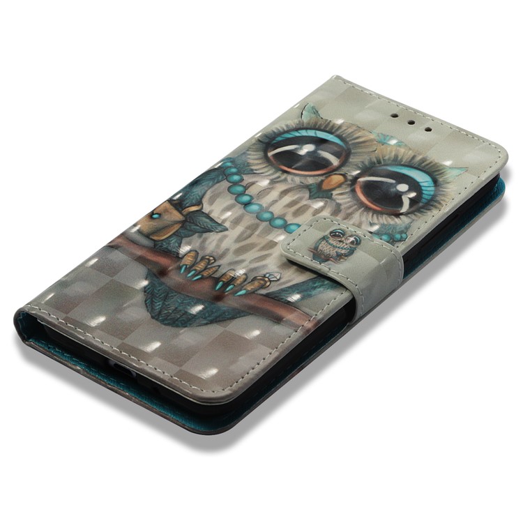 Pattern Printing Leather Stand Protective Case for Xiaomi Redmi 6A/Redmi 6 - Owl Pattern-7