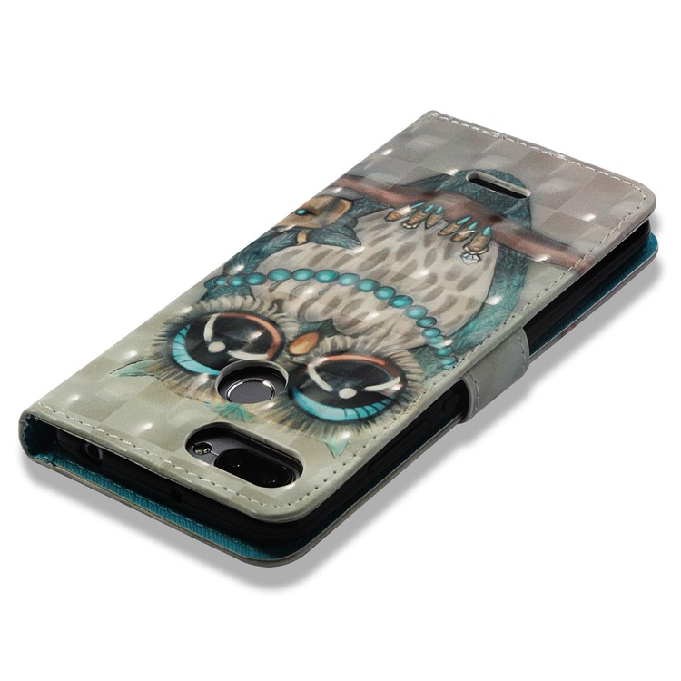 Pattern Printing Leather Stand Protective Case for Xiaomi Redmi 6A/Redmi 6 - Owl Pattern-8