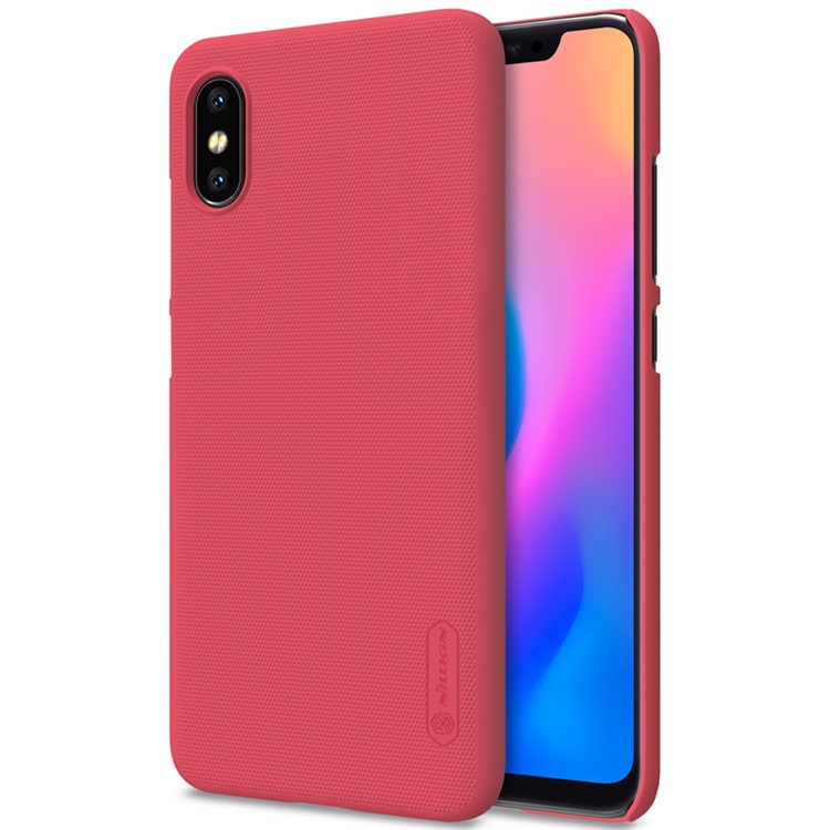 NILLKIN Super Frosted Shield PC Protector Shell for Xiaomi Mi 8 Explorer Edition - Red-1