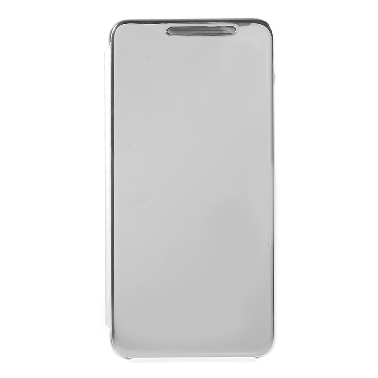 View Window Plated Mirror Surface Leather Stand Cover for Xiaomi Redmi S2 / Redmi Y2 - Silver-1