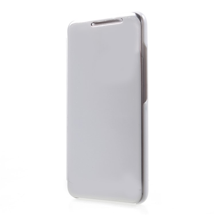 View Window Plated Mirror Surface Leather Stand Cover for Xiaomi Redmi S2 / Redmi Y2 - Silver-3