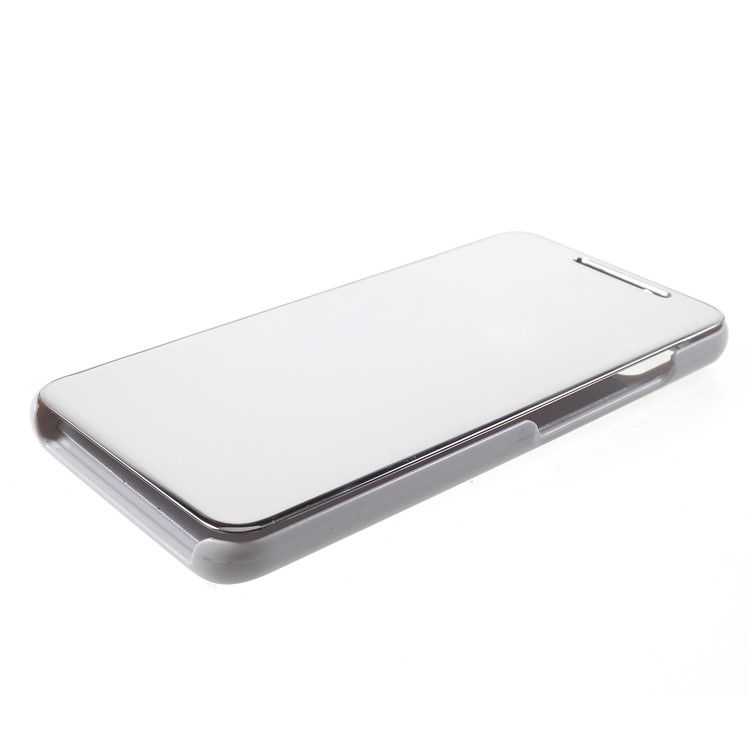 View Window Plated Mirror Surface Leather Stand Cover for Xiaomi Redmi S2 / Redmi Y2 - Silver-4