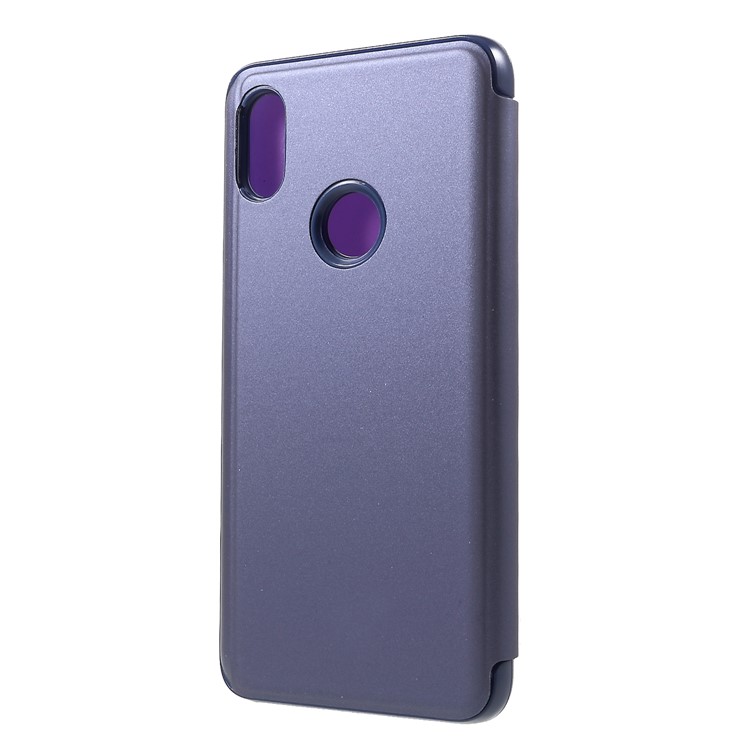 View Window Plated Mirror Surface Leather Case with Stand for Xiaomi Redmi S2 / Redmi Y2 - Dark Purple-2