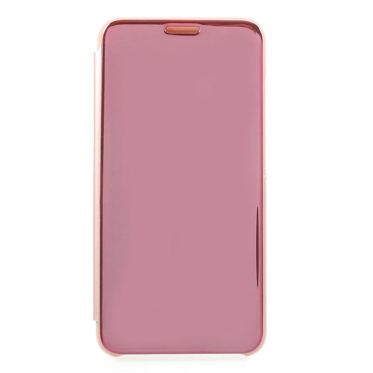 Guarda La Finestra Placcato Custodia In Pelle A Specchio In Pelle Per Xiaomi MI A2 Lite / Redmi 6 Pro. - Oro Rosa