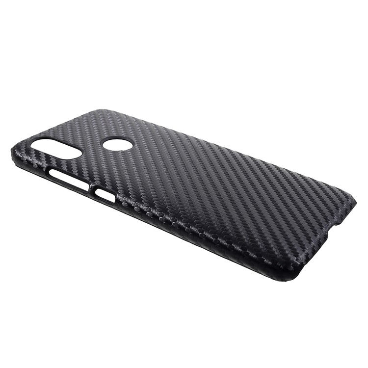 Leather Coated PC Phone Lightweight Back Casing for Xiaomi Mi A2 / Mi 6X (China) - Black Carbon Fiber-3
