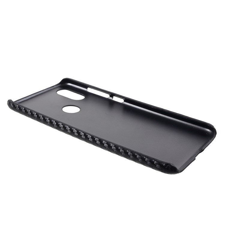 Leather Coated PC Phone Lightweight Back Casing for Xiaomi Mi A2 / Mi 6X (China) - Black Carbon Fiber-5