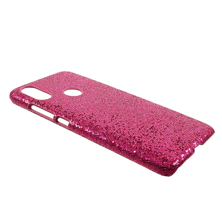 Leather Coated PC Phone Lightweight Case Accessory for Xiaomi Mi A2 / Mi 6X (China) - Rose Glittery Sequins-2