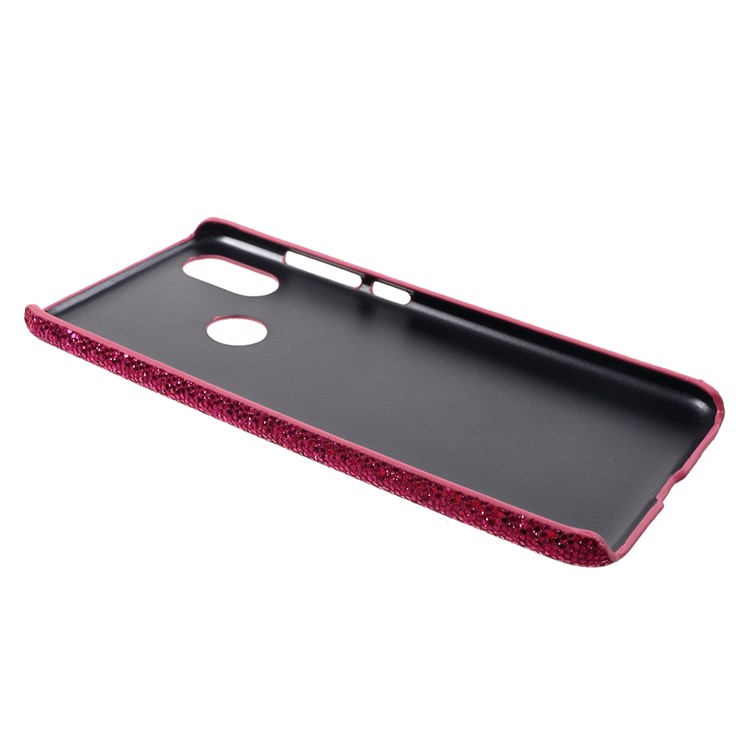 Leather Coated PC Phone Lightweight Case Accessory for Xiaomi Mi A2 / Mi 6X (China) - Rose Glittery Sequins-3