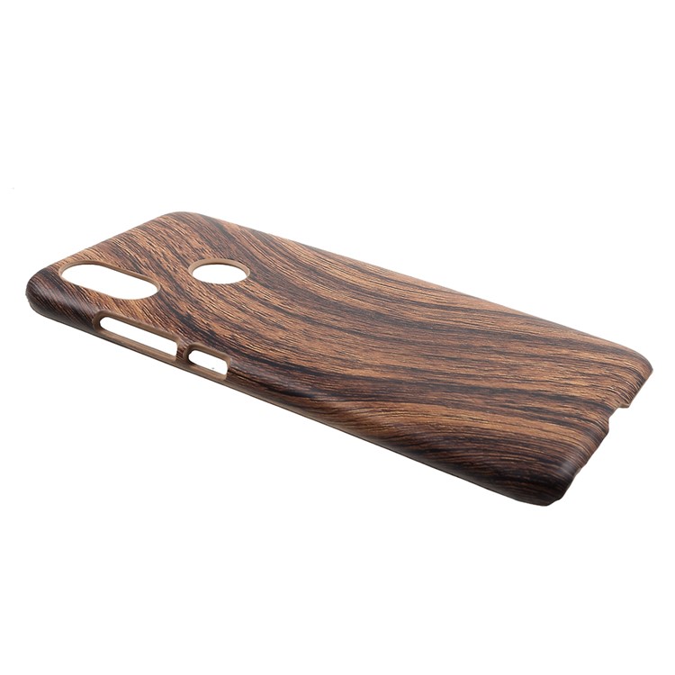 Leather Coated PC Phone Lightweight Shell Cover for Xiaomi Mi A2 / Mi 6X (China) - Wood Grain-2