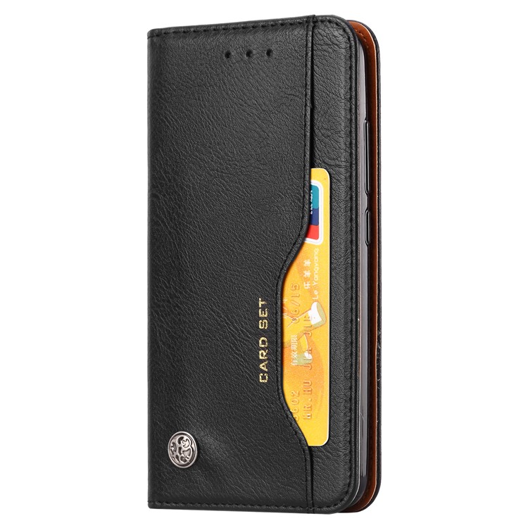 Estuche De Cuero Auto Absorbido De La PU Para Xiaomi Redmi 6 / Redmi 6A - Negro-3