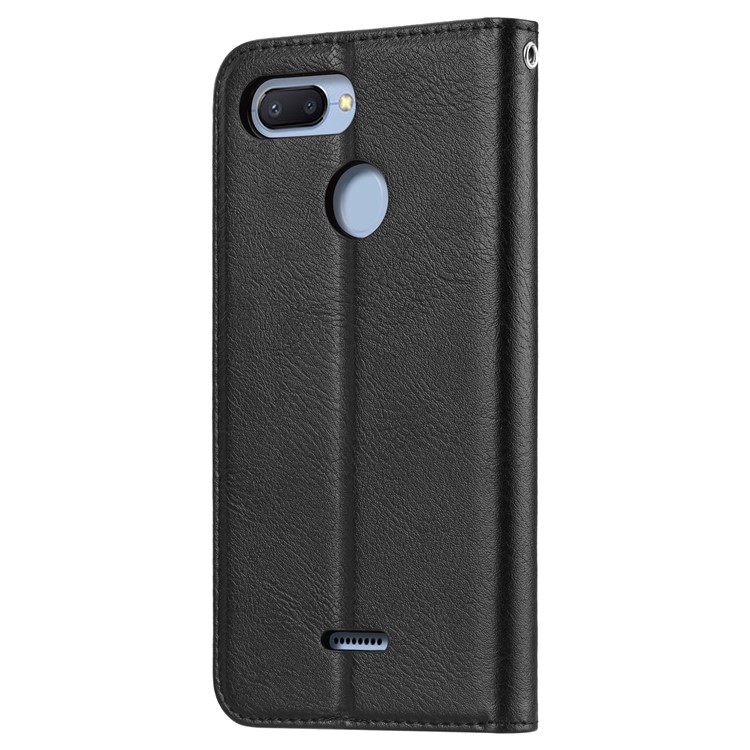 Estuche De Cuero Auto Absorbido De La PU Para Xiaomi Redmi 6 / Redmi 6A - Negro-4