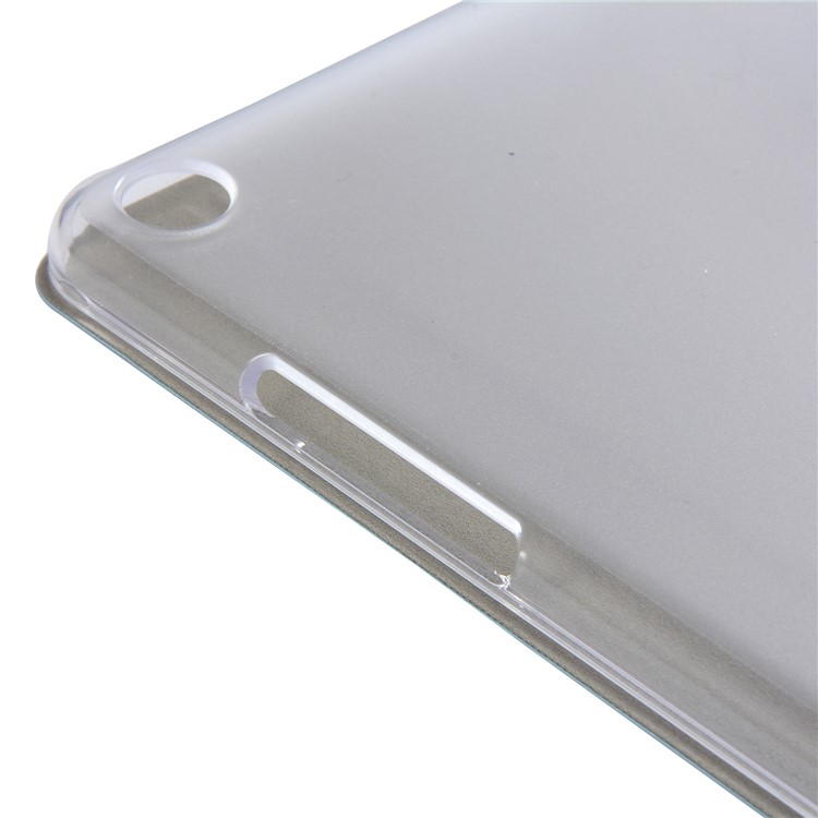 Silk Texture Tri-fold Stand Leather Smart Protector Case for Xiaomi Mi Pad 4 - Dark Blue-8