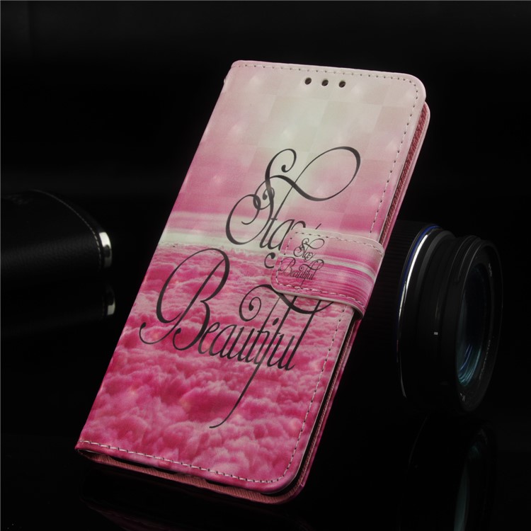 Light Spot Decor Pattern Printing Leather Phone Case for Xiaomi Mi A2 Lite / Redmi 6 Pro - Stay Beautiful-9