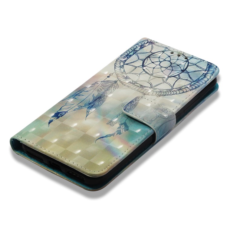 Light Spot Decor Pattern Printing Leather Wallet Mobile Casing for Xiaomi Mi A2 Lite / Redmi 6 Pro - Dream Catcher-7