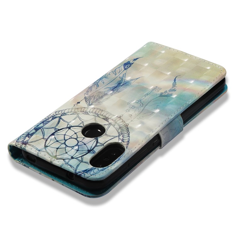 Light Spot Decor Pattern Printing Leather Wallet Mobile Casing for Xiaomi Mi A2 Lite / Redmi 6 Pro - Dream Catcher-8