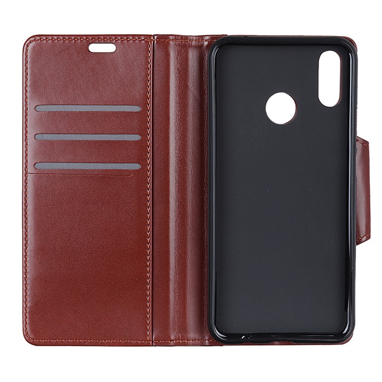Wallet Leather Stand Phone Accessory Cover Shell with Card Holders for Xiaomi Mi 8 (6.21-inch) - Brown-3