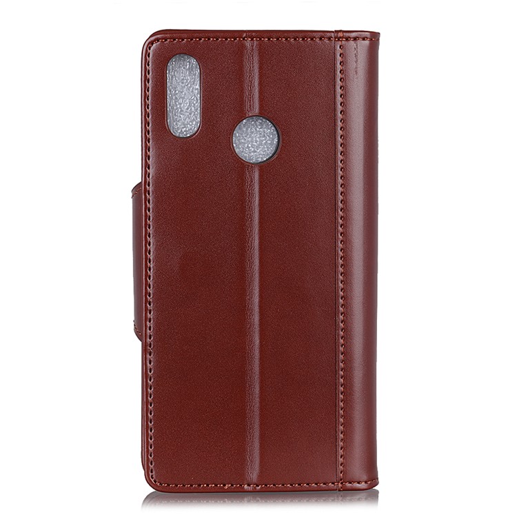 Wallet Leather Stand Phone Accessory Cover Shell with Card Holders for Xiaomi Mi 8 (6.21-inch) - Brown-5