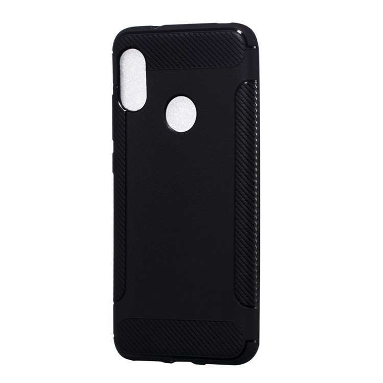 Anti-slip Carbon Fiber Texture Matte TPU Protective Case for Xiaomi Mi A2 Lite / Redmi 6 Pro - Black-4