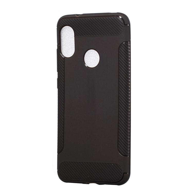 Anti-slip Carbon Fiber Texture Matte TPU Protective Cover for Xiaomi Mi A2 Lite / Redmi 6 Pro - Grey-2