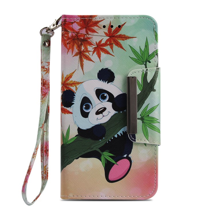 Pattern Printing Wallet Leather Phone Cover for Xiaomi Redmi Note 5 Pro (Dual Camera) / Redmi Note 5 (China) - Panda on Tree-2