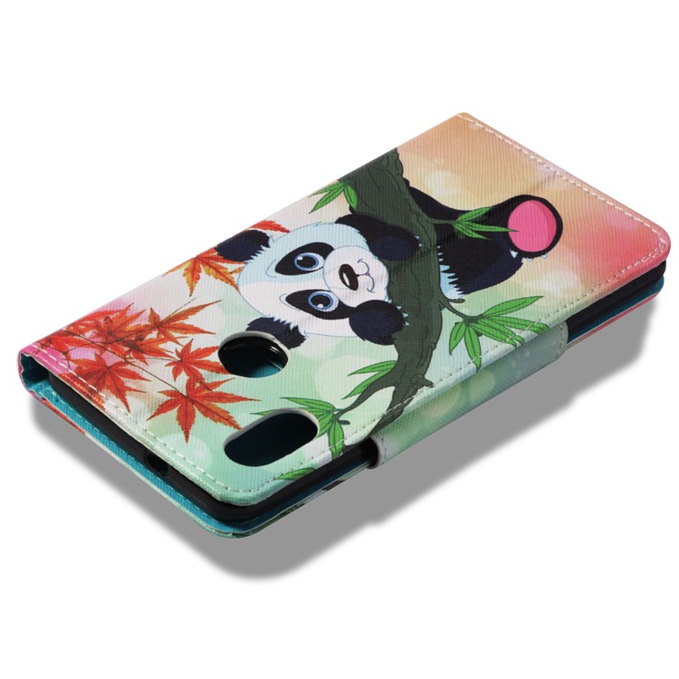 Pattern Printing Wallet Leather Phone Cover for Xiaomi Redmi Note 5 Pro (Dual Camera) / Redmi Note 5 (China) - Panda on Tree-8
