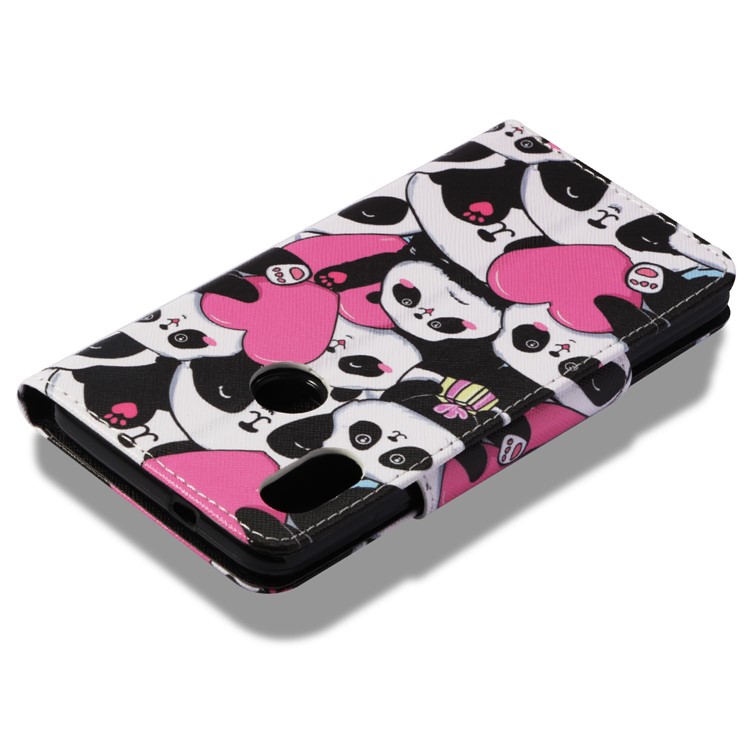 Pattern Printing Wallet Leather Shell for Xiaomi Redmi Note 5 Pro (Dual Camera) / Redmi Note 5 (China) - Cute Pandas-8