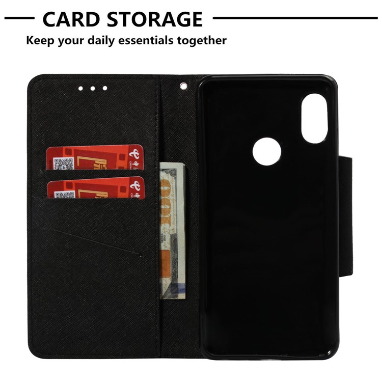 Pattern Printing Leather Magnetic Wallet Cell Phone Cover for Xiaomi Redmi Note 5 Pro (Dual Camera) / Redmi Note 5 (China) - Howling Animal-6