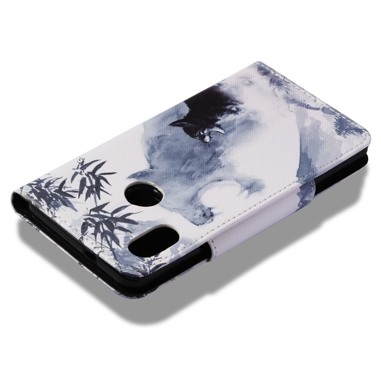 Pattern Printing Leather Magnetic Wallet Cell Phone Cover for Xiaomi Redmi Note 5 Pro (Dual Camera) / Redmi Note 5 (China) - Howling Animal-8