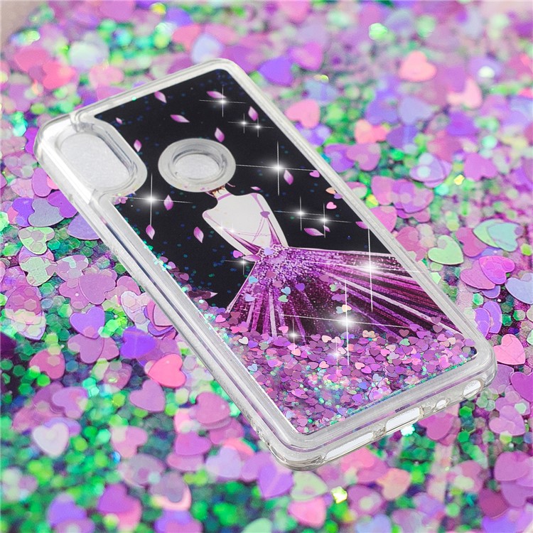 Pattern Printing Dynamic Quicksand TPU Case for Xiaomi Redmi Note 5 Pro (Dual Camera) / Redmi Note 5 (China) - Pretty Girl-4