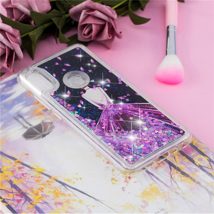 Pattern Printing Dynamic Quicksand TPU Case for Xiaomi Redmi Note 5 Pro (Dual Camera) / Redmi Note 5 (China) - Pretty Girl-6