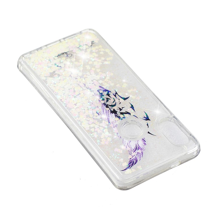 Pattern Printing Dynamic Quicksand TPU Cover for Xiaomi Redmi Note 5 Pro (Dual Camera) / Redmi Note 5 (China) - Feather and Birds-5