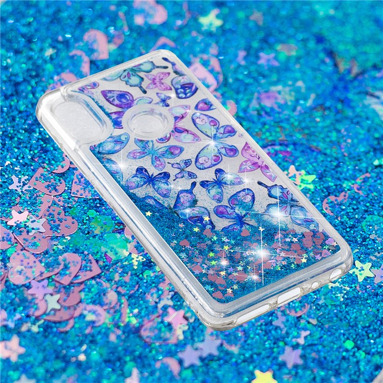 Pattern Printing Dynamic Quicksand TPU Shell for Xiaomi Redmi Note 5 Pro (Dual Camera) / Redmi Note 5 (China) - Butterflies-4